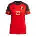 Belgien Michy Batshuayi #23 kläder Kvinnor VM 2022 Hemmatröja Kortärmad